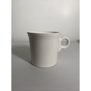 White Fiesta HLC FiestaWare Stamp Lead Free Ring Handle Coffee Cup Mug
